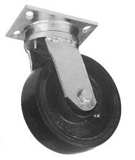 heavy duty kingpinless swivel caster