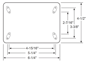 kingpinless series 91 bolt pattern